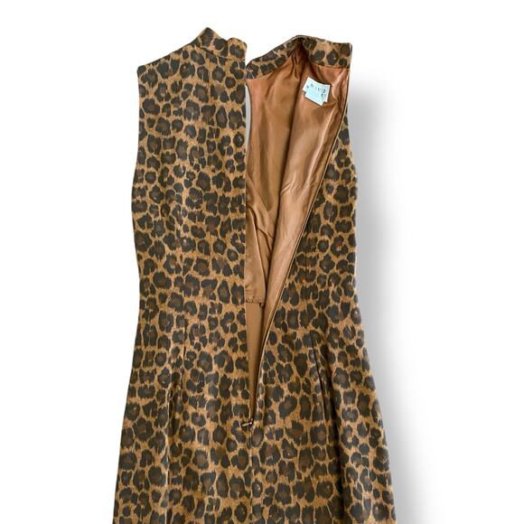 David Warren Vintage Y2K Cheetah Print Sleeveless Maxi Long Formal Dress Size 12 - Picture 8 of 11